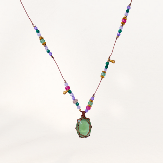 Collier SAPNA Fluorite verte